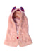 A Peach Winter Hats from Ragmart in size 5T for girl. (Front View)
