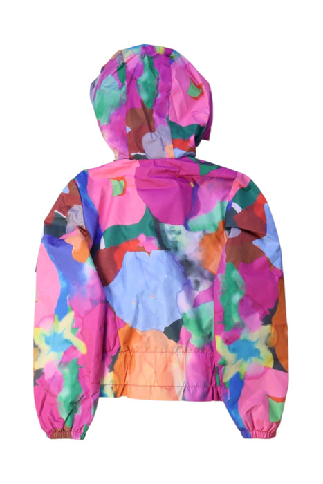 A Multicolour Rain Jackets from Aigle in size 6T for girl. (Back View)