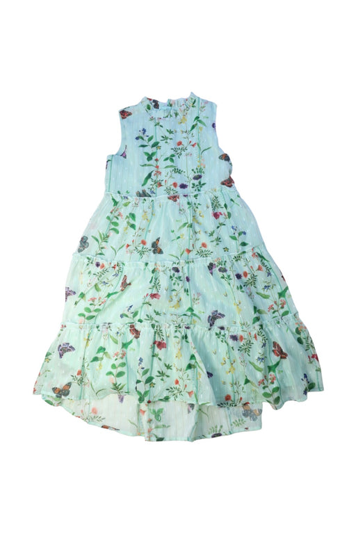 A Green Sleeveless Dresses from Baker by Ted Baker in size 5T for girl. (Front View)