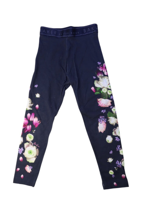 A Navy Leggings from Baker by Ted Baker in size 6T for girl. (Front View)