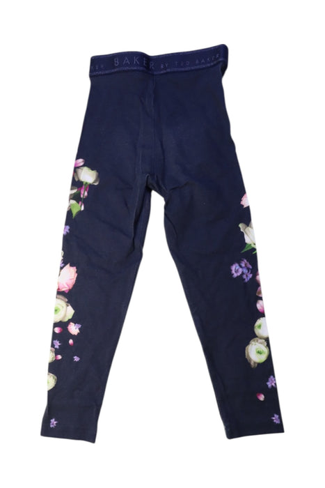 A Navy Leggings from Baker by Ted Baker in size 6T for girl. (Back View)