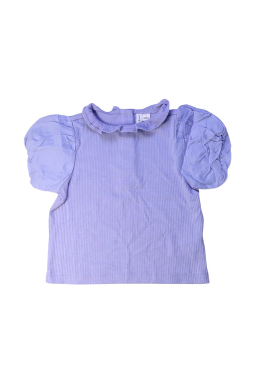 A Purple Short Sleeve Tops from Janie & Jack in size 6T for girl. (Front View)