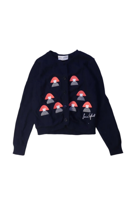 A Navy Cardigans from Sonia Rykiel in size 4T for girl. (Front View)