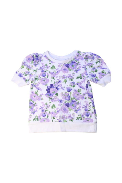 A White Short Sleeve Tops from Janie & Jack in size 5T for girl. (Front View)