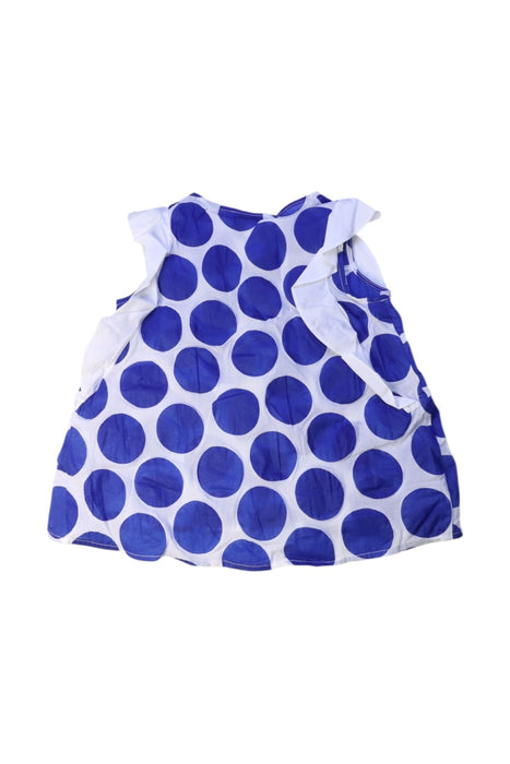A Blue Sleeveless Tops from Simonetta in size 4T for girl. (Back View)