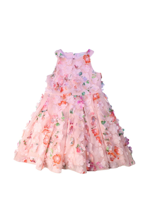 A Multicolour Sleeveless Dresses from Baker by Ted Baker in size 6T for girl. (Front View)