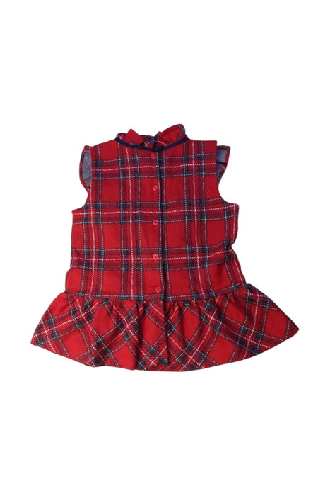 A Red Sleeveless Dresses from Janie & Jack in size 6T for girl. (Back View)