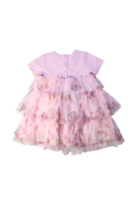 A Pink Short Sleeve Dresses from Baker by Ted Baker in size 4T for girl. (Back View)