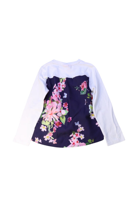 A White Long Sleeve Tops from Baker by Ted Baker in size 4T for girl. (Back View)