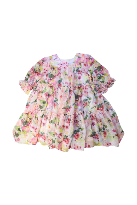 A Pink Short Sleeve Dresses from Baker by Ted Baker in size 4T for girl. (Front View)