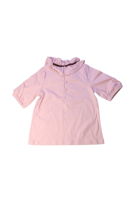 A Pink Short Sleeve Tops from Janie & Jack in size 5T for girl. (Back View)