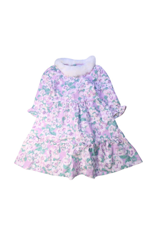 A Multicolour Long Sleeve Dresses from Janie & Jack in size 6T for girl. (Front View)