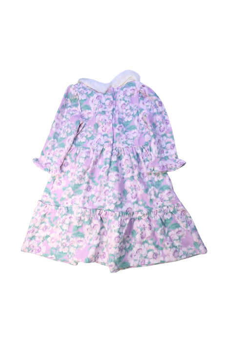 A Multicolour Long Sleeve Dresses from Janie & Jack in size 6T for girl. (Back View)
