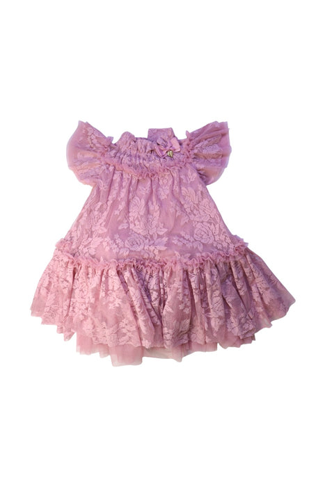A Pink Sleeveless Dresses from Angel's Face in size 5T for girl. (Front View)