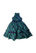 A Green Sleeveless Dresses from Janie & Jack in size 5T for girl. (Front View)