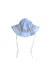 A Blue Sun Hats from Ki ET LA in size 6-12M for neutral. (Back View)