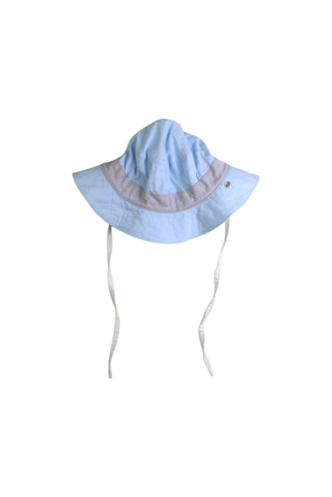 A Blue Sun Hats from Ki ET LA in size 6-12M for neutral. (Back View)