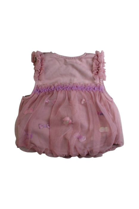 A Pink Vests from panpantutu in size 12-18M for girl. (Back View)
