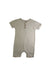 A Beige Short Sleeve Rompers from minimalist bb in size 2T for boy. (Front View)