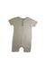 A Beige Short Sleeve Rompers from minimalist bb in size 2T for boy. (Front View)
