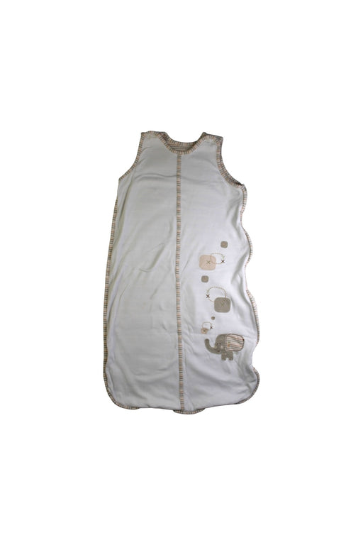 A White Sleepsacs from Natures Purest in size 6-12M for neutral. (Front View)