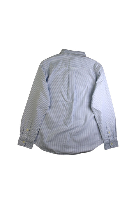 A White Long Sleeve Shirts from Ralph Lauren in size 10Y for boy. (Back View)