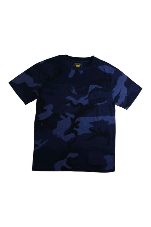 A Blue Short Sleeve T Shirts from Polo Ralph Lauren in size 8Y for boy. (Front View)