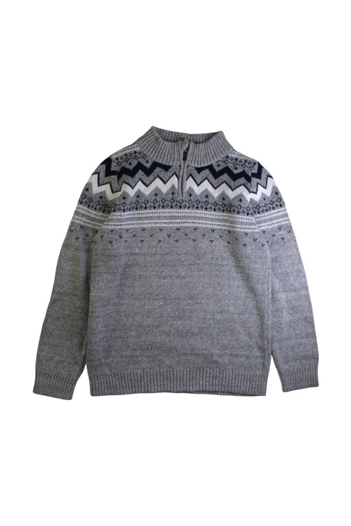 A Grey Knit Sweaters from Seed in size 10Y for boy. (Front View)