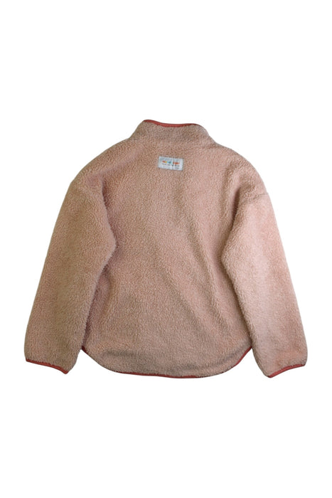A Pink Zippered Sweatshirts from Moody Tiger in size 7Y for girl. (Back View)