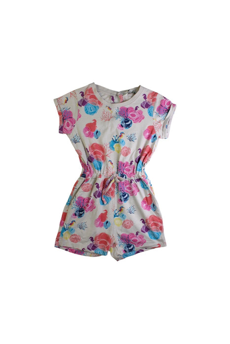 A Multicolour Short Sleeve Rompers from Ebbe in size 6T for girl. (Front View)