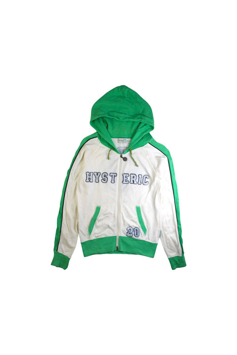 A Green Lightweight Jackets from Hysteric Mini in size 10Y for girl. (Front View)