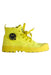 A Yellow Sneakers from Palladium in size 7Y for boy. (Front View)