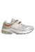 A White Sneakers from New Balance in size 10Y for boy. (Front View)