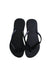 A Black Flip Flops from Havaianas in size 10Y for girl. (Back View)