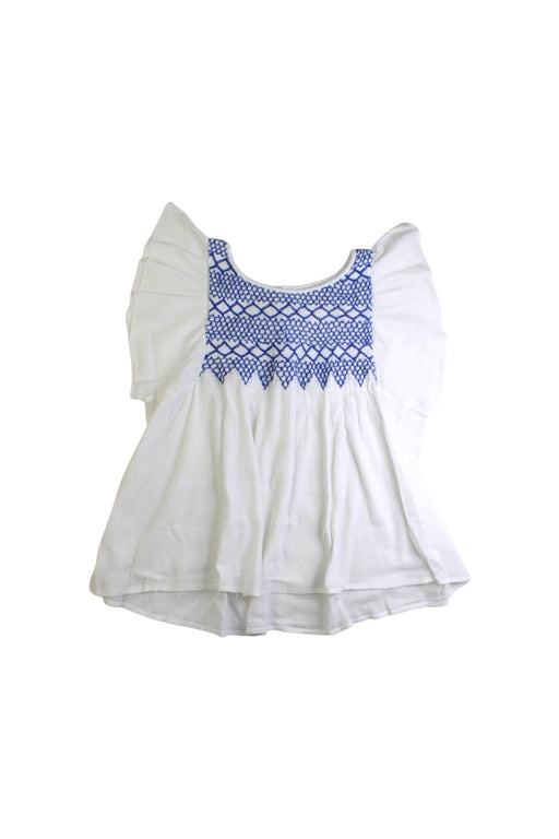 A White Short Sleeve Tops from Bonpoint in size 10Y for girl. (Front View)