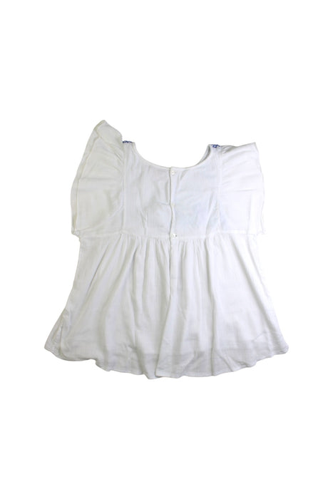 A White Short Sleeve Tops from Bonpoint in size 10Y for girl. (Back View)