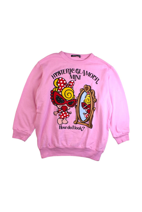 A Pink Crewneck Sweatshirts from Hysteric Mini in size 5T for girl. (Front View)