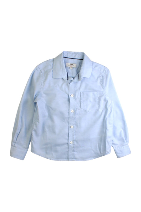A Blue Long Sleeve Shirts from Cyrillus in size 4T for boy. (Front View)