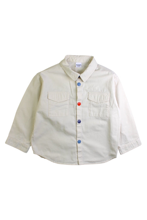 A White Long Sleeve Shirts from Balabala in size 2T for boy. (Front View)