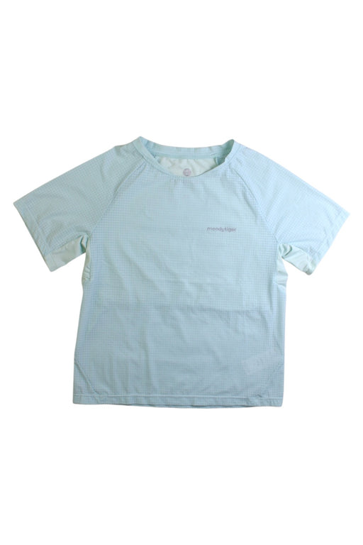 A Blue Short Sleeve T Shirts from Moody Tiger in size 4T for girl. (Front View)