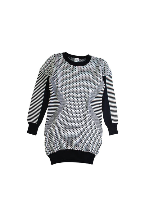 A Black Sweater Dresses from Seed in size 10Y for girl. (Front View)