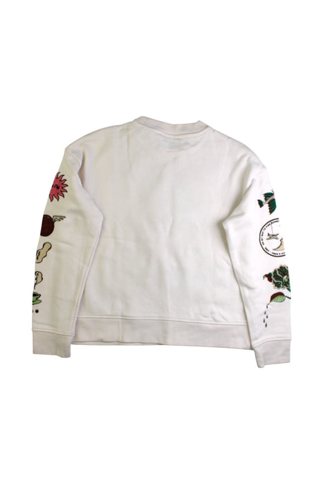 A White Crewneck Sweatshirts from Scotch & Soda in size 10Y for girl. (Back View)