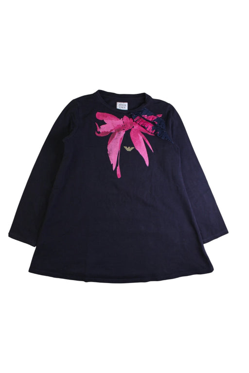 A Navy Short Sleeve Tops from Armani in size 8Y for girl. (Front View)