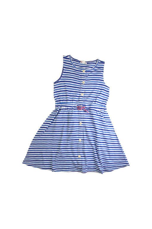 A Blue Short Sleeve Shirts from Crewcuts in size 8Y for girl. (Front View)