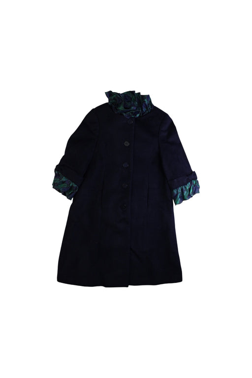 A Navy Coats from Nicholas & Bears in size 6T for girl. (Front View)