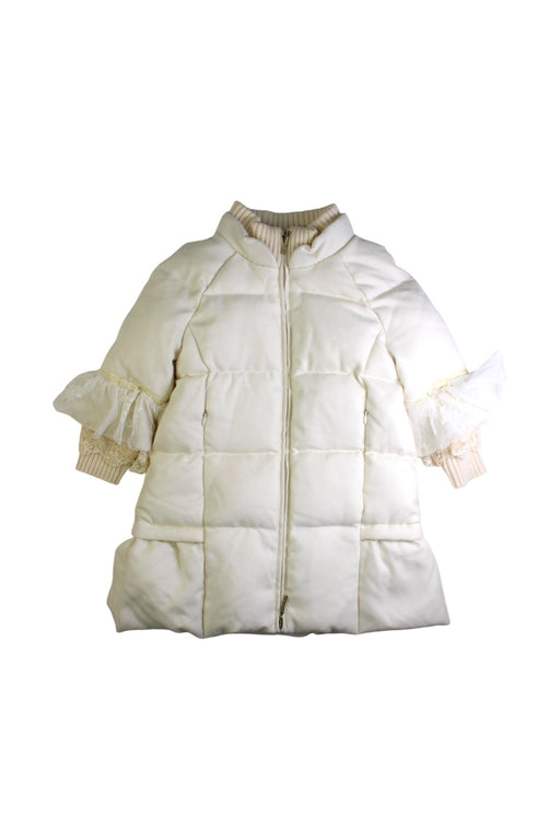 A Ivory Puffer/Quilted Coats & Outerwear from Nicholas & Bears in size 3T for girl. (Front View)
