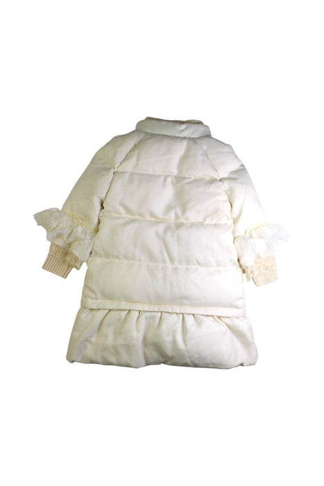 A Ivory Puffer/Quilted Coats & Outerwear from Nicholas & Bears in size 3T for girl. (Back View)