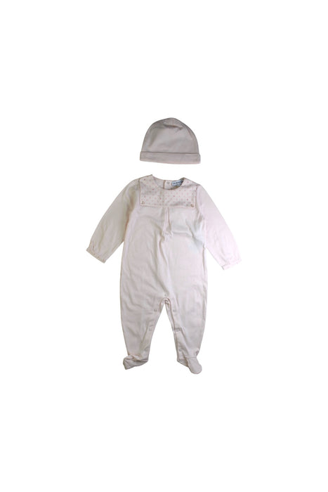 A Ivory Onesies from Emporio Armani in size 6-12M for girl. (Front View)