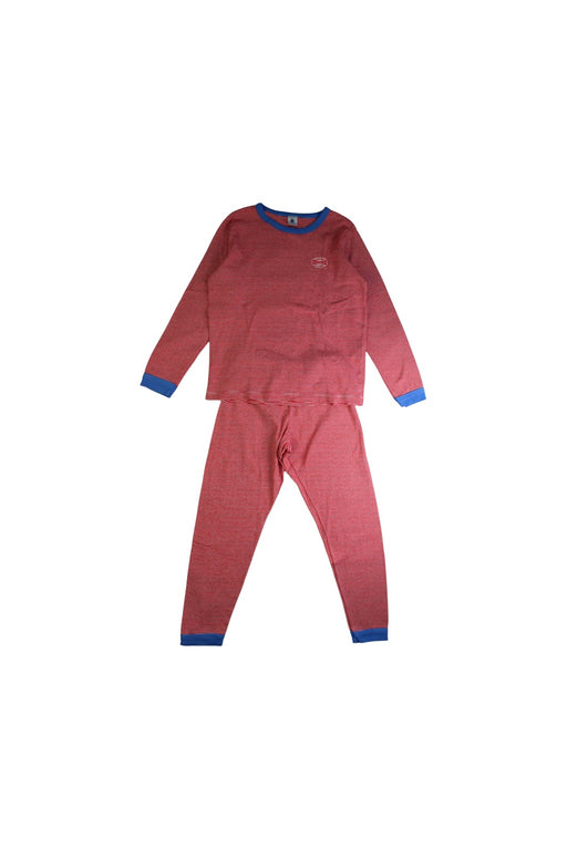 A Red Pyjama Sets from Petit Bateau in size 8Y for boy. (Front View)