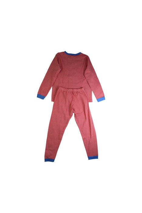 A Red Pyjama Sets from Petit Bateau in size 8Y for boy. (Back View)